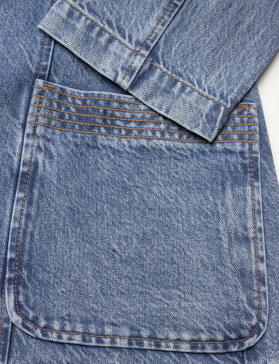 REMAIN Birger Christensen - Fitted Denim Jacket - faded denim - 3
