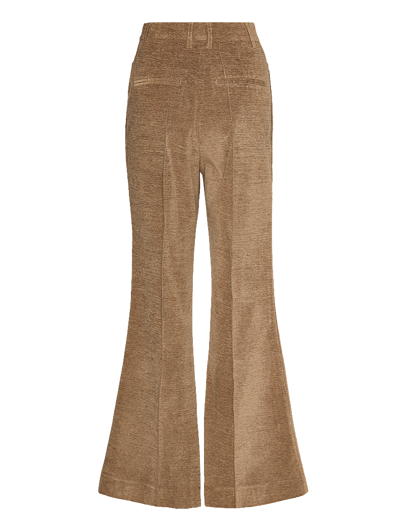 REMAIN Birger Christensen - High Waist Flared Pants - flare bukser - sepia tint - 1
