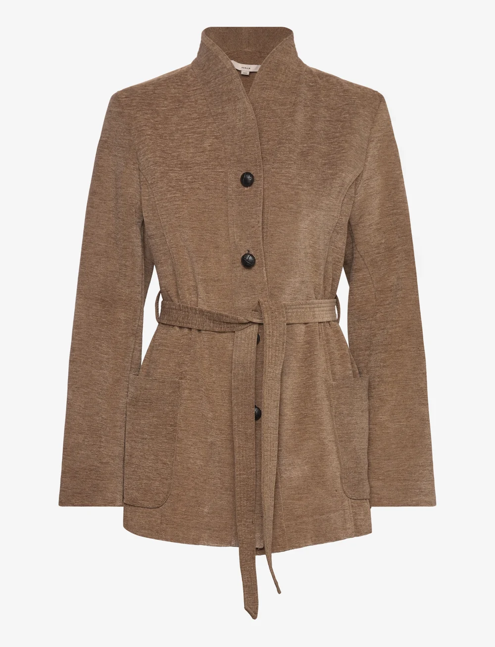 REMAIN Birger Christensen - Fitted Jacket With Belt - kavajer med skärp - sepia tint - 0