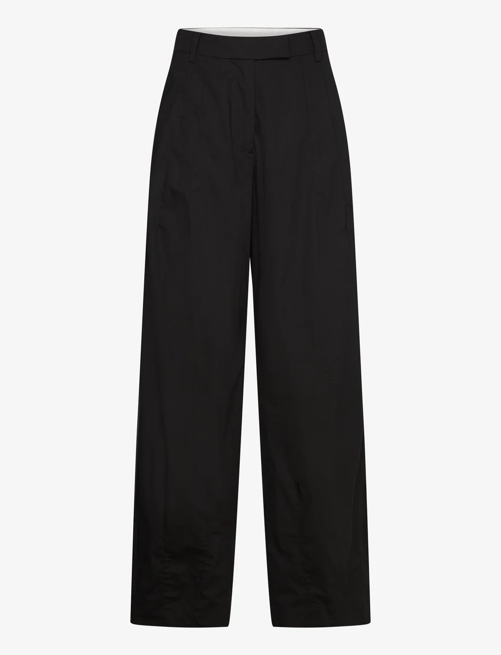 REMAIN Birger Christensen - Cocoon Pants - utsvängda byxor - black - 0