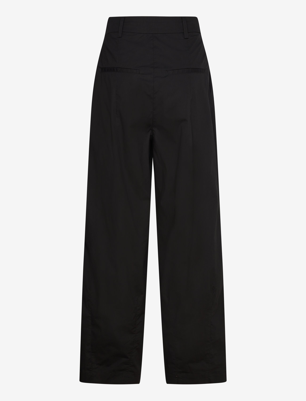 REMAIN Birger Christensen - Cocoon Pants - utsvängda byxor - black - 1