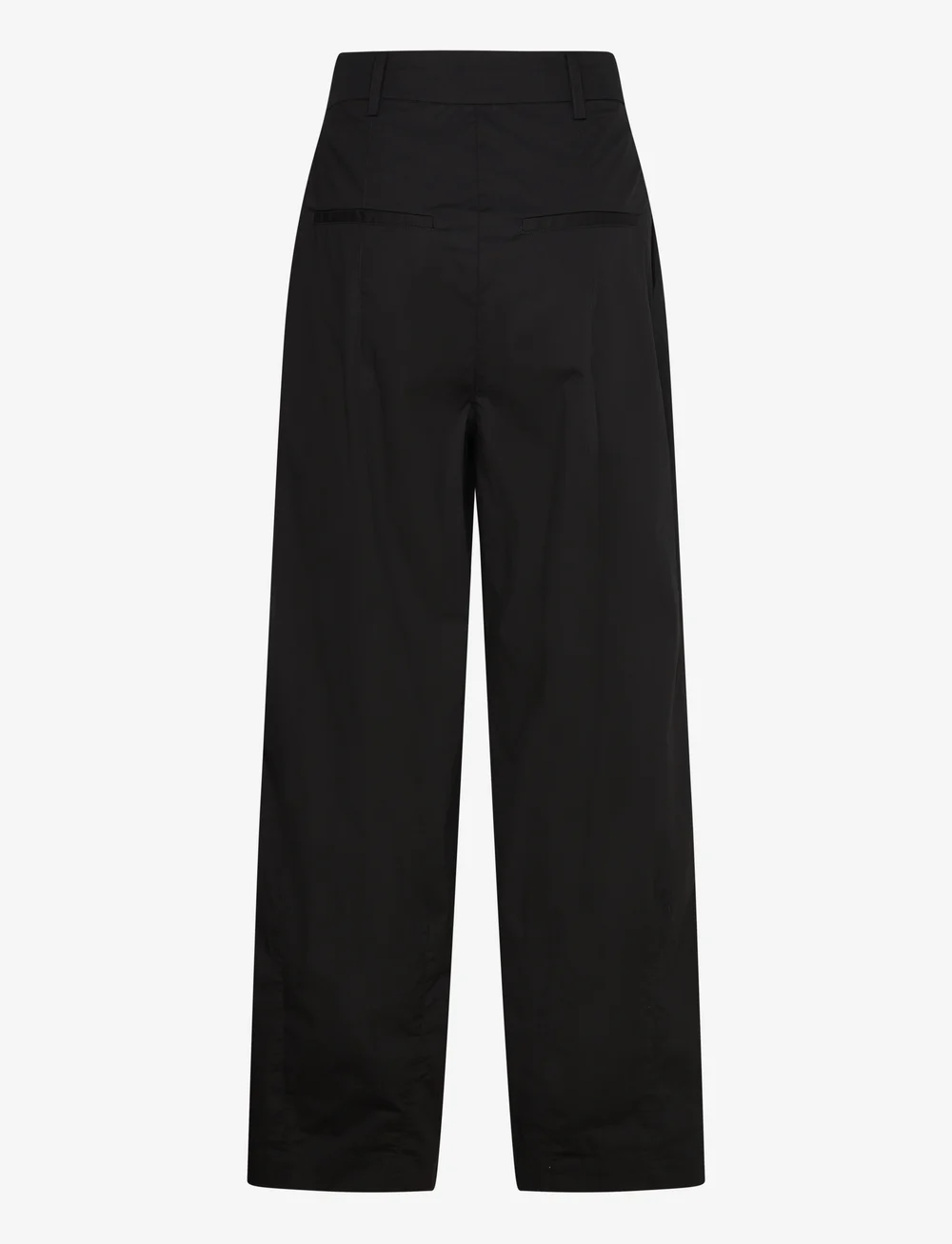 REMAIN Birger Christensen - Cocoon Pants - utsvängda byxor - black - 1