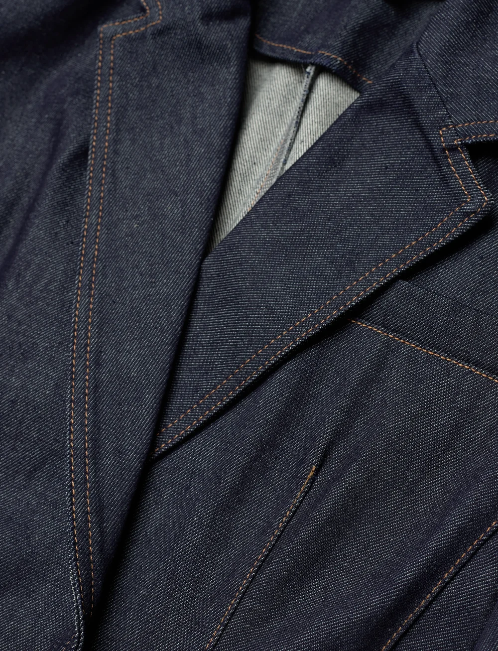 REMAIN Birger Christensen - Slim Denim Blazer - Ühes joones nööpidega bleiserid - blue graphite - 5