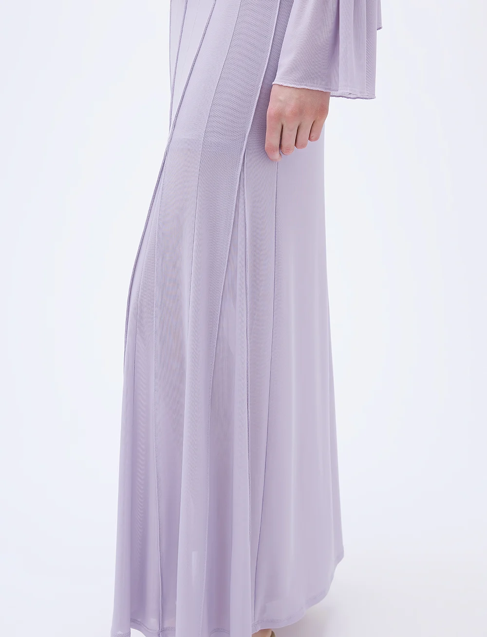 REMAIN Birger Christensen - Pleated Midi Mesh Skirt - ilgi sijonai - raindrops - 4