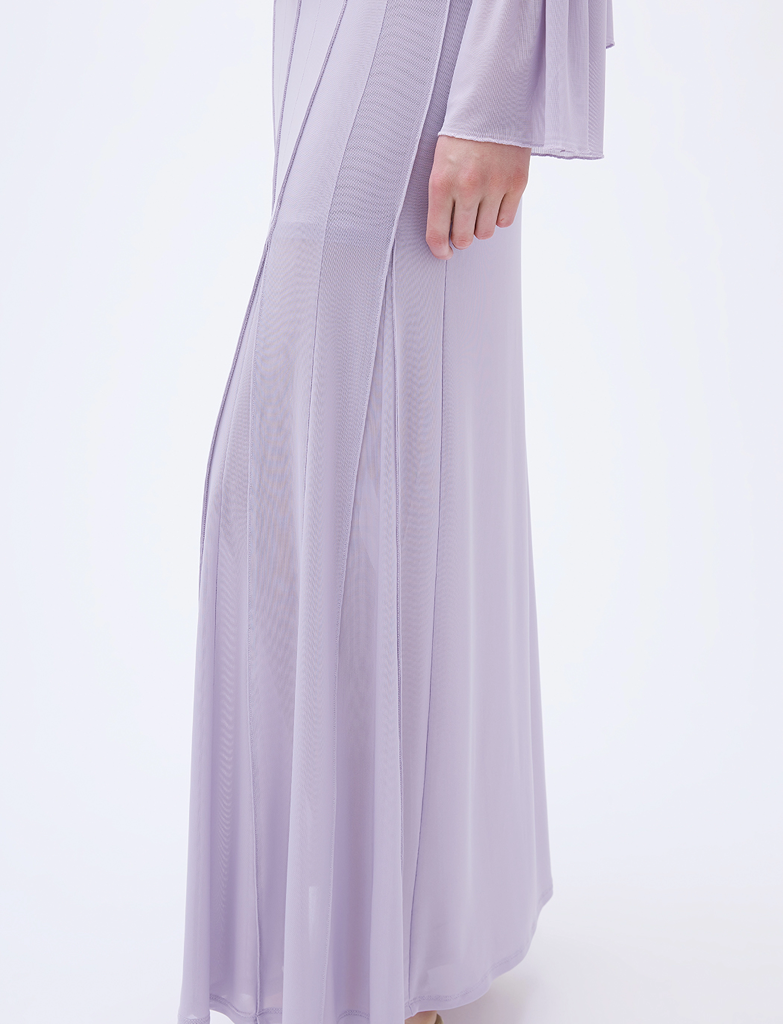 REMAIN Birger Christensen - Pleated Midi Mesh Skirt - maxi nederdele - raindrops - 5