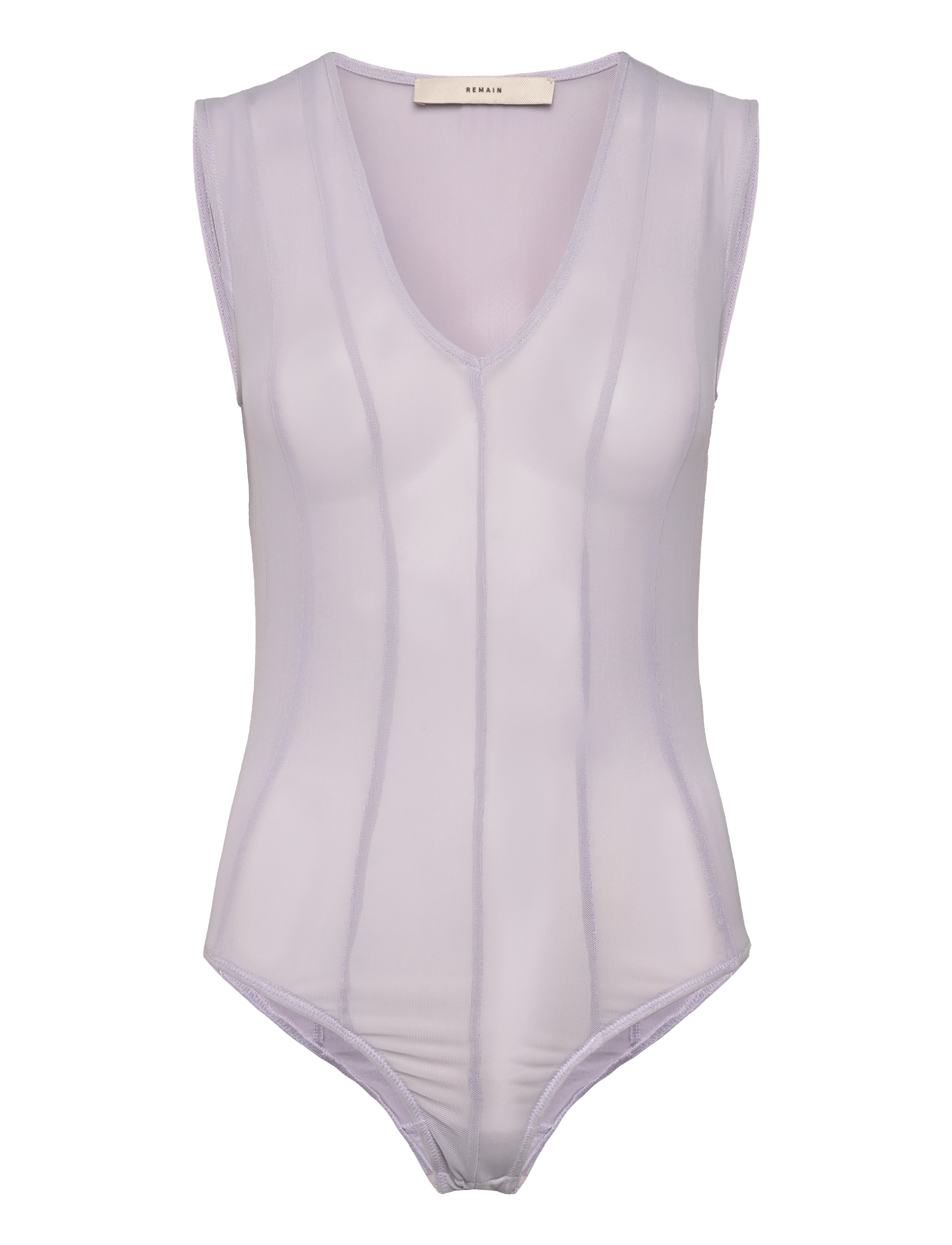 REMAIN Birger Christensen Bodysuit With Cutlines - Riided - RAINDROPS / purple