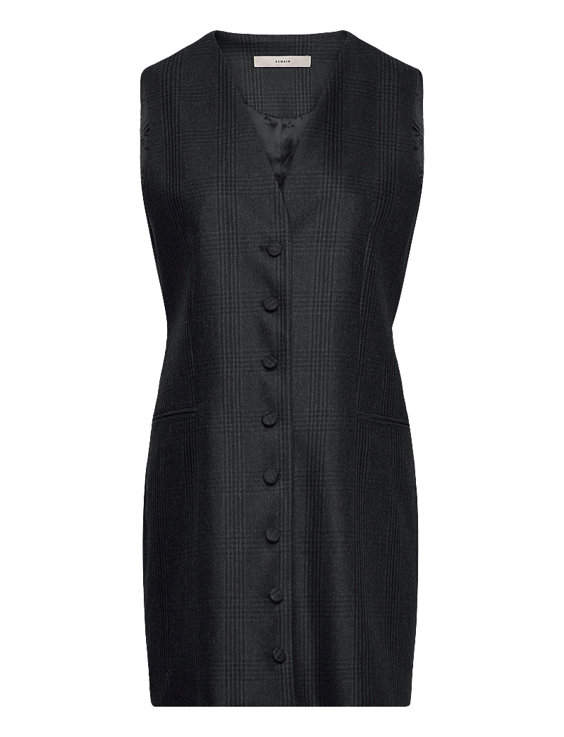 REMAIN Birger Christensen - Suiting Vest - Ülikonna vestid - caviar comb. - 1