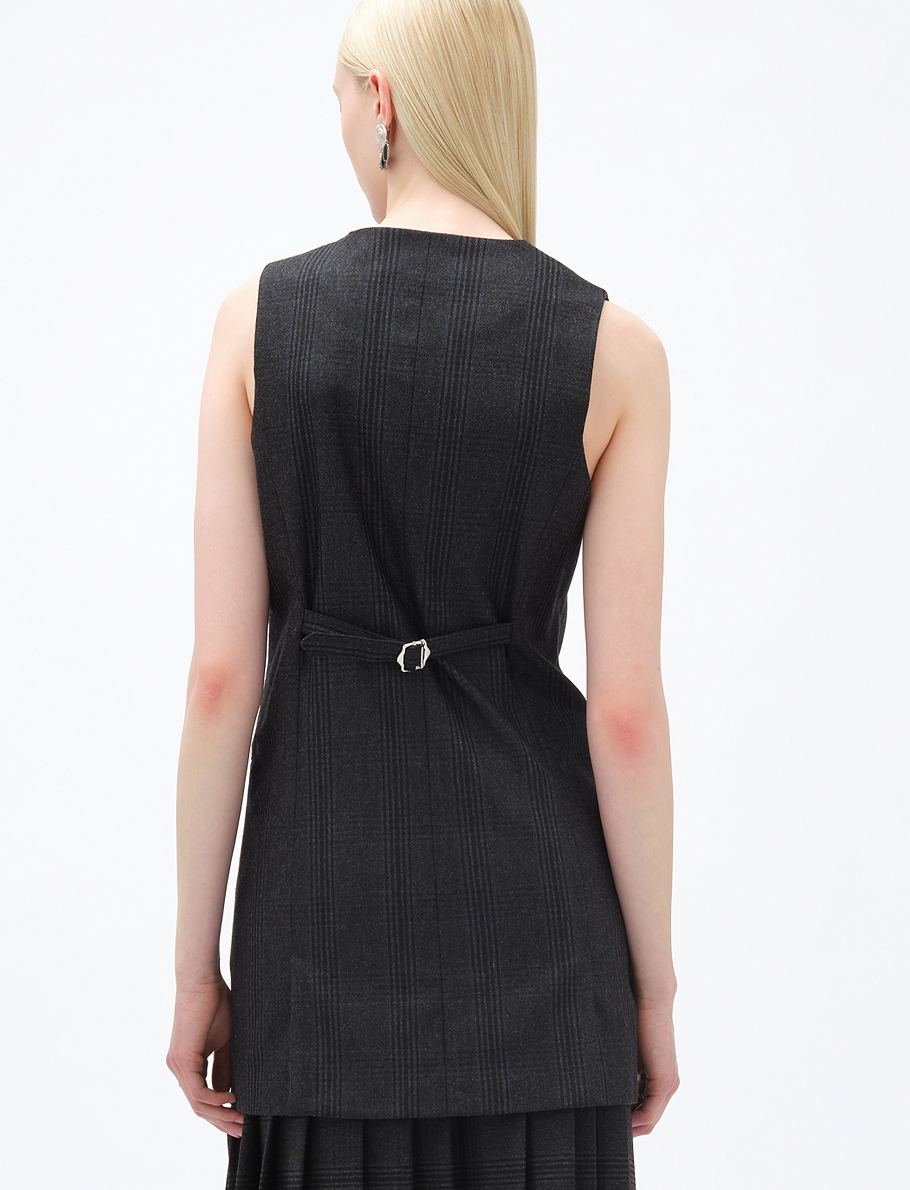 REMAIN Birger Christensen - Suiting Vest - festtøj til outletpriser - caviar comb. - 3
