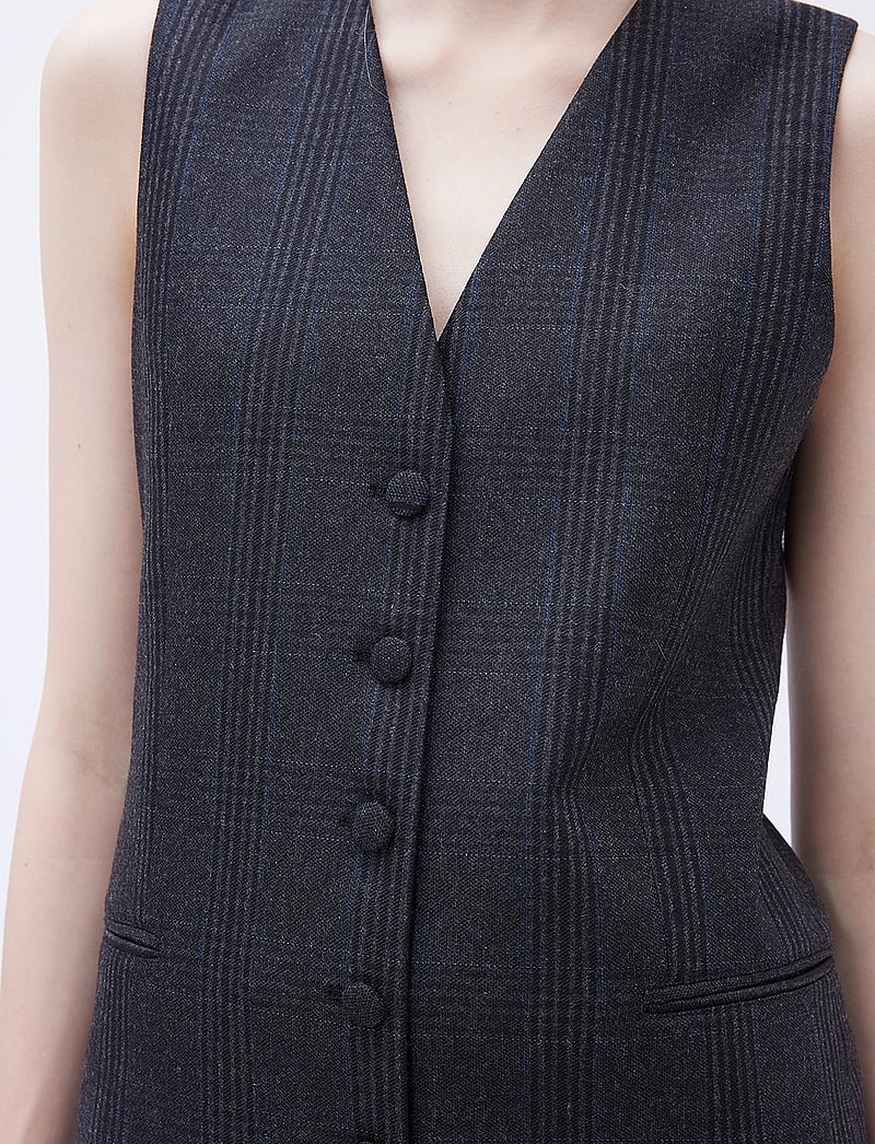 REMAIN Birger Christensen - Suiting Vest - Ülikonna vestid - caviar comb. - 4