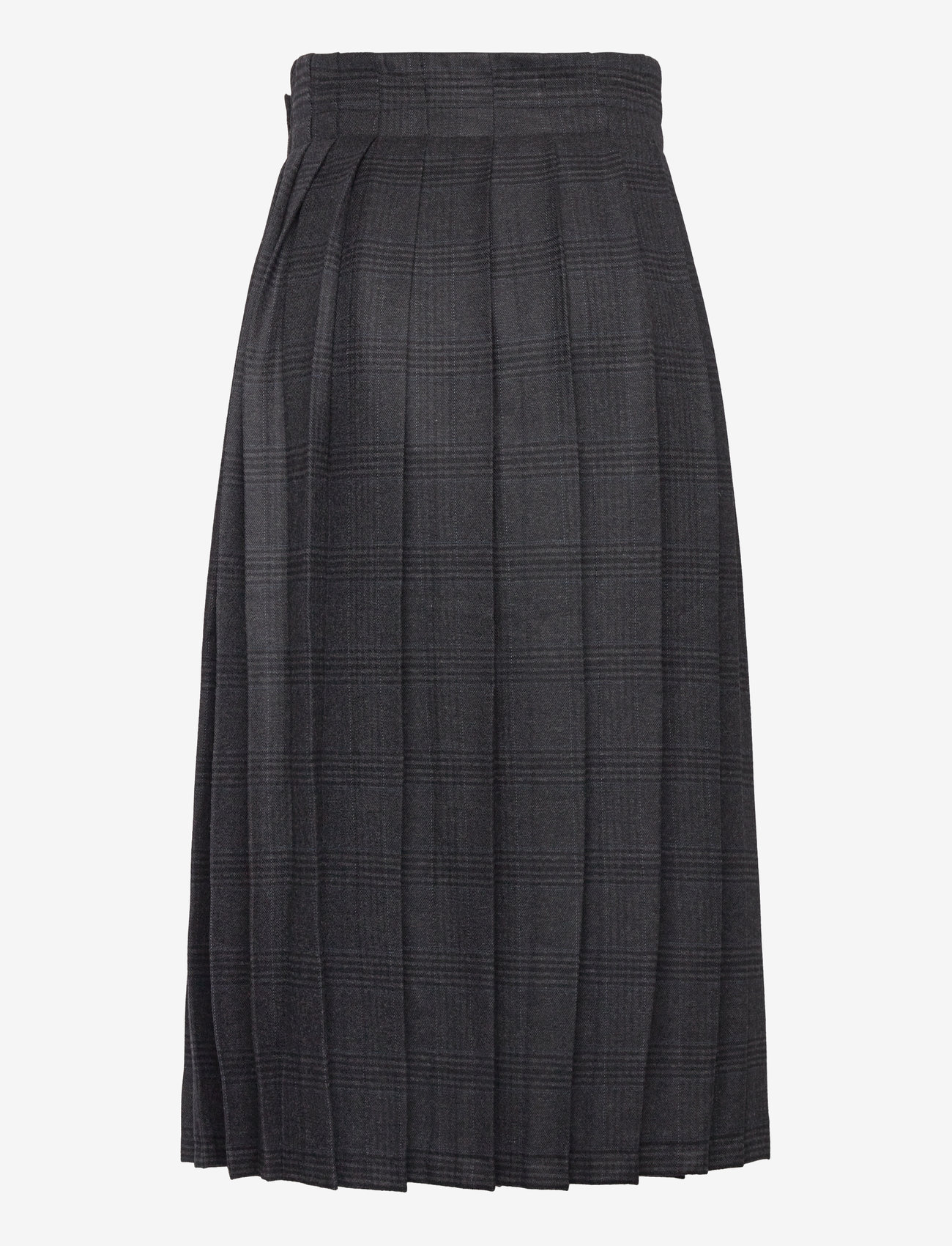 REMAIN Birger Christensen - Pleated Suiting Skirt - caviar comb. - 2