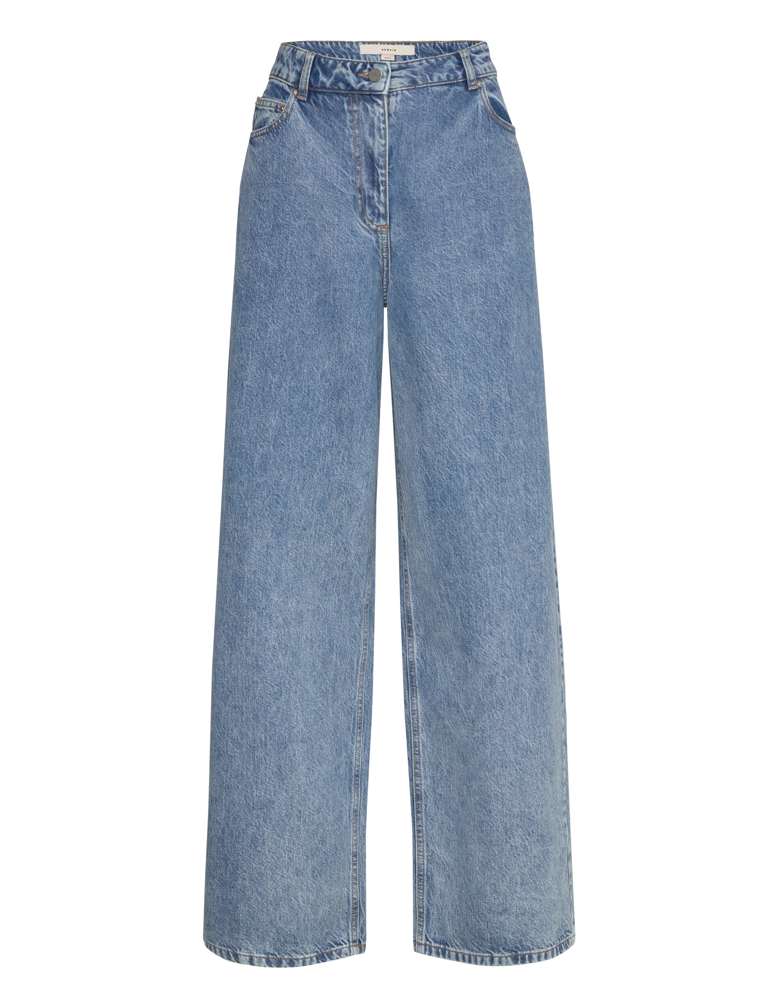 REMAIN Birger Christensen Cocoon Denim Pants - Teksad - FADED DENIM / blue