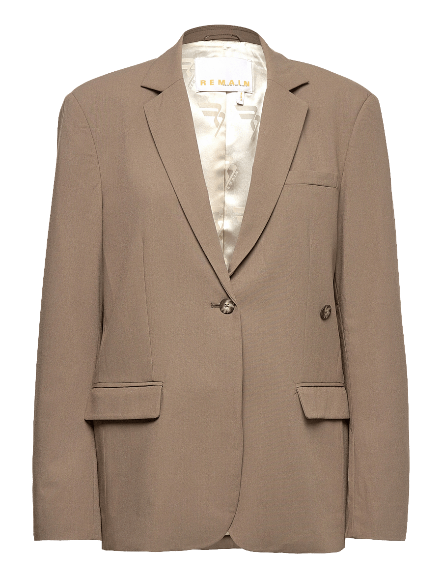REMAIN Birger Christensen - Darla Blazer - tarmac asphalt - 0