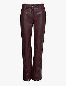 Leather Zipper Detail Pants, REMAIN Birger Christensen