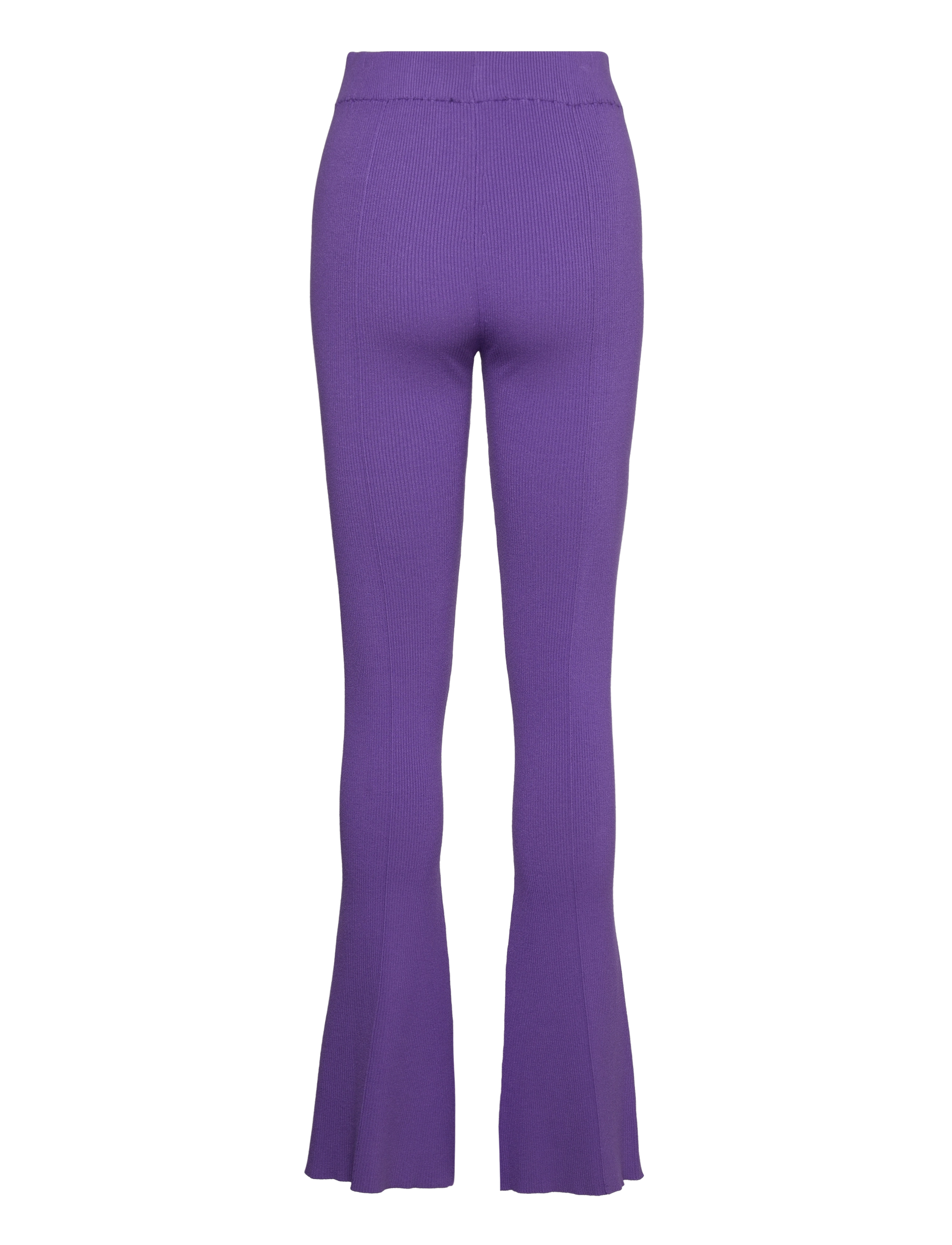 REMAIN Birger Christensen - Dense Knit Slit Pants - schlaghosen - passion flower - 1