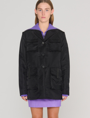 REMAIN Birger Christensen - Nylon Pocket Blazer - utility jackets - black - 2