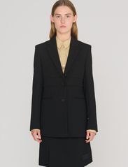 REMAIN Birger Christensen - Heavy Suiting Fitted Bra Blazer - feestelijke kleding voor outlet-prijzen - black - 2