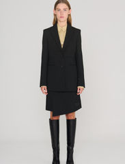 REMAIN Birger Christensen - Heavy Suiting Fitted Bra Blazer - feestelijke kleding voor outlet-prijzen - black - 4