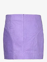 REMAIN Birger Christensen - Corduroy Leather Mini Skirt - leather skirts - passion flower - 1