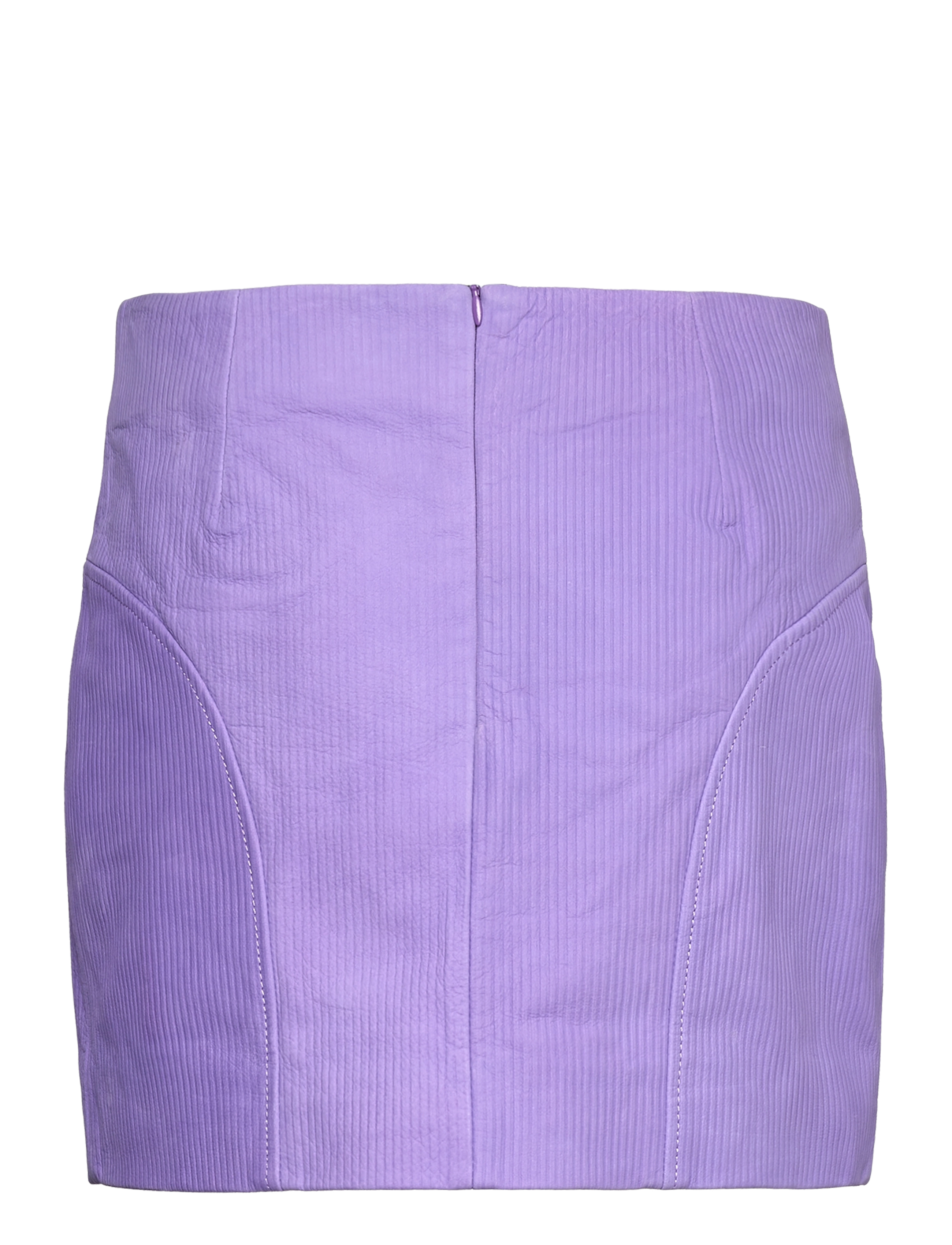 REMAIN Birger Christensen - Corduroy Leather Mini Skirt - nederdele i læder - passion flower - 1