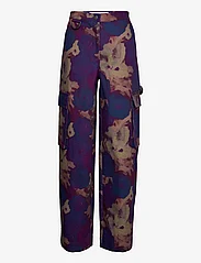 REMAIN Birger Christensen - Printed Canvas Wide Pants - cargobyxor - passion flower comb. - 2