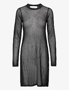 Sequin Knit Long-Sleeve Mini Dress, REMAIN Birger Christensen