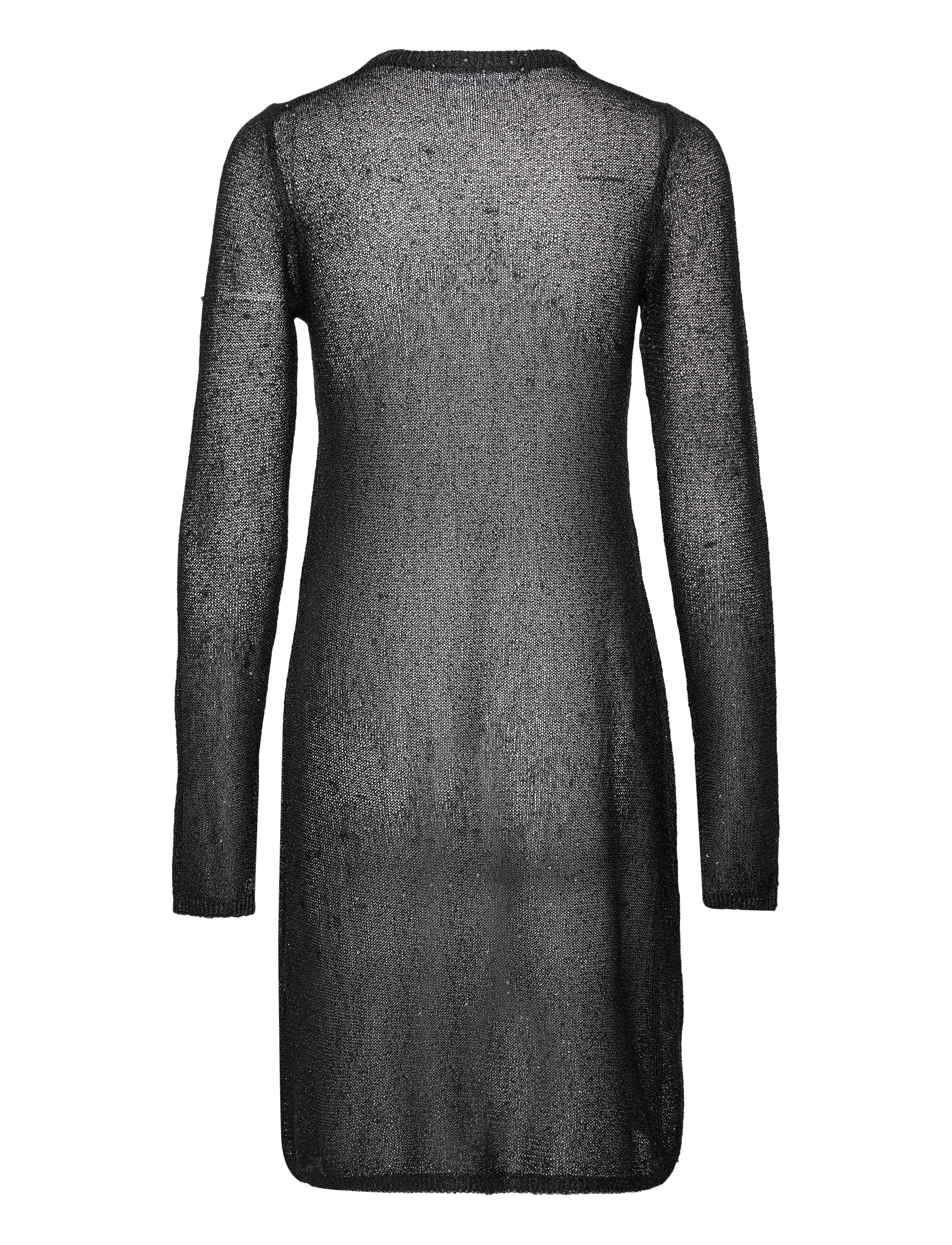 REMAIN Birger Christensen - Sequin Knit Long-Sleeve Mini Dress - paillettenkleider - black - 1