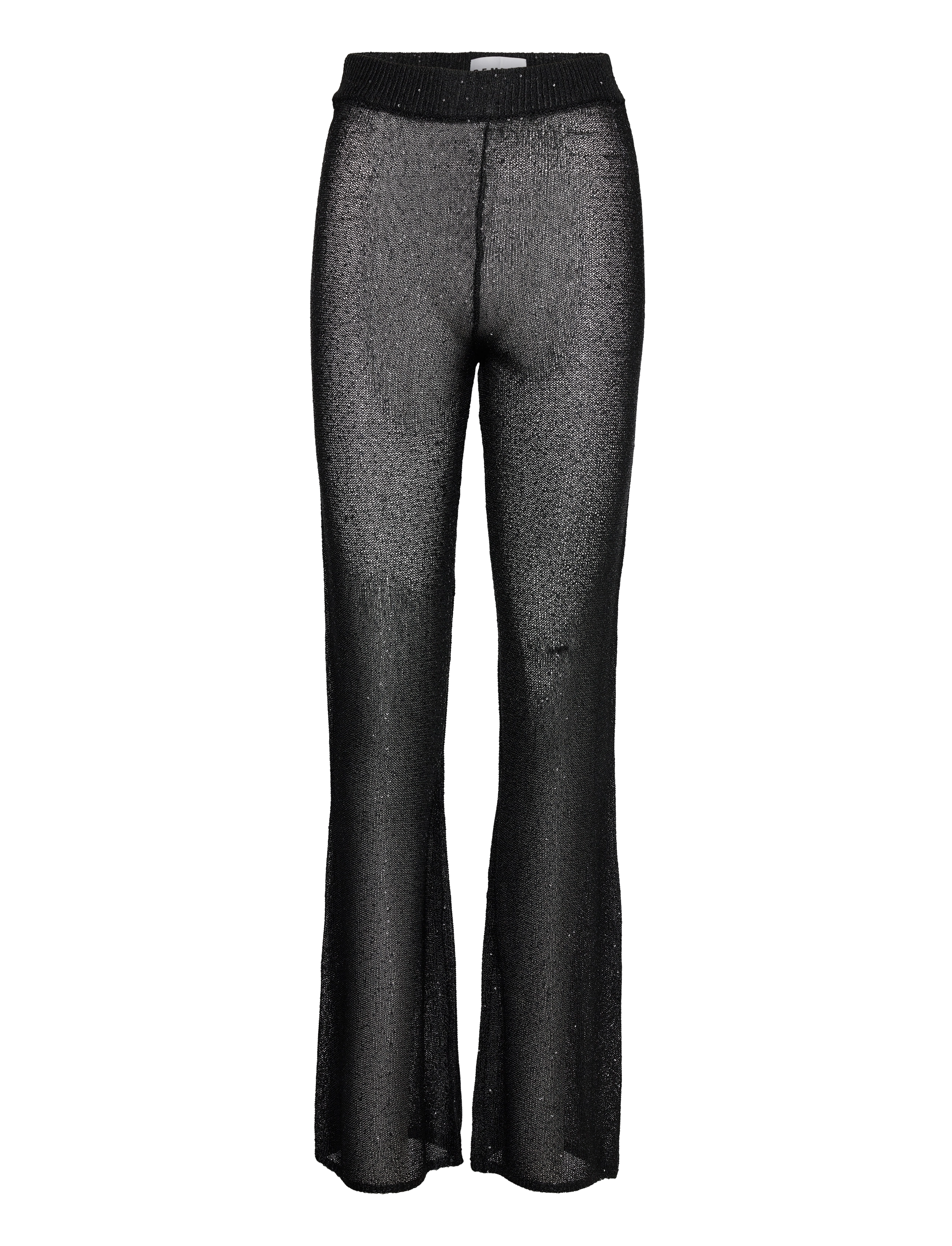 REMAIN BIRGER CHRISTENSEN Pailletten Knit Fitted Flared Hosen Schwarz - 34 - Damen