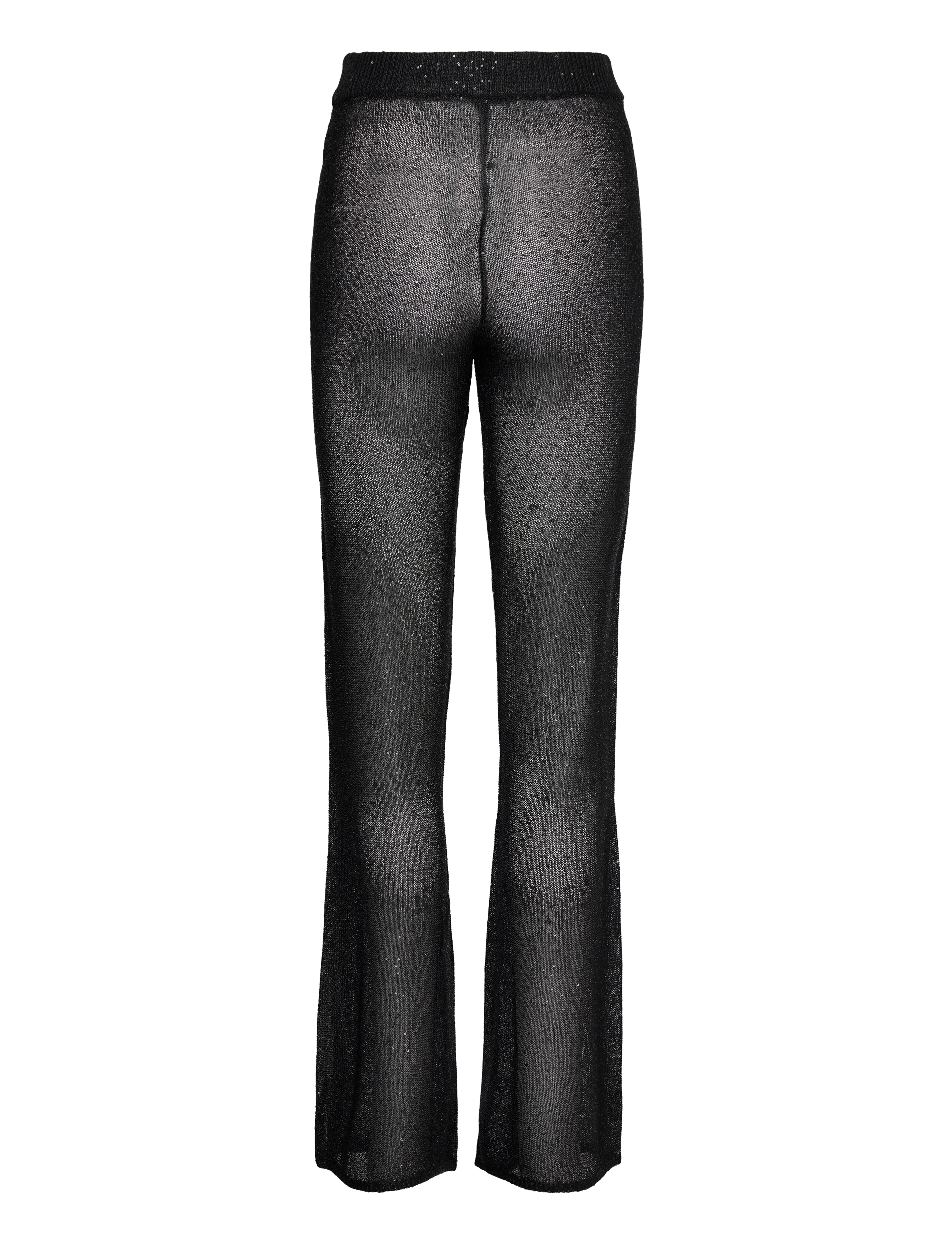REMAIN Birger Christensen - Sequin Knit Fitted Flared Pants - kvinder - black - 2