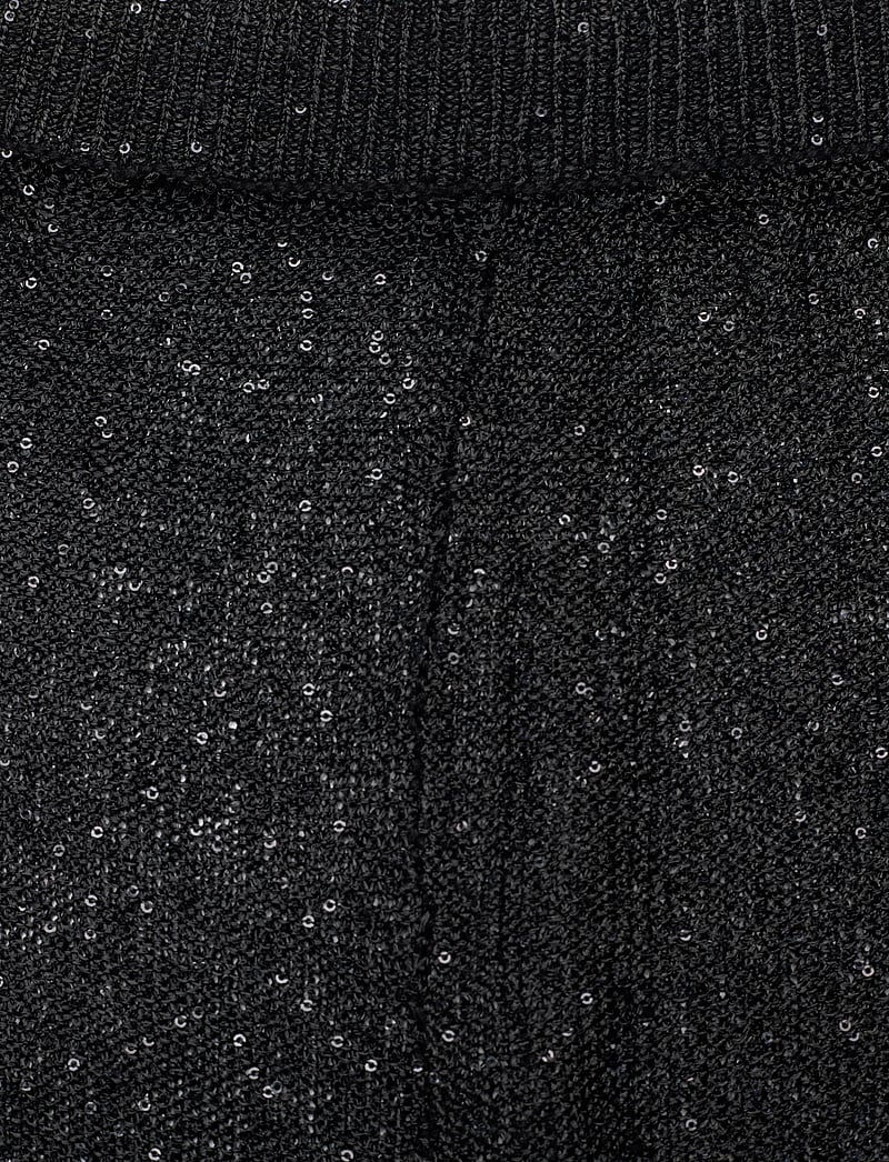 REMAIN Birger Christensen - Sequin Knit Fitted Flared Pants - flare bukser - black - 5