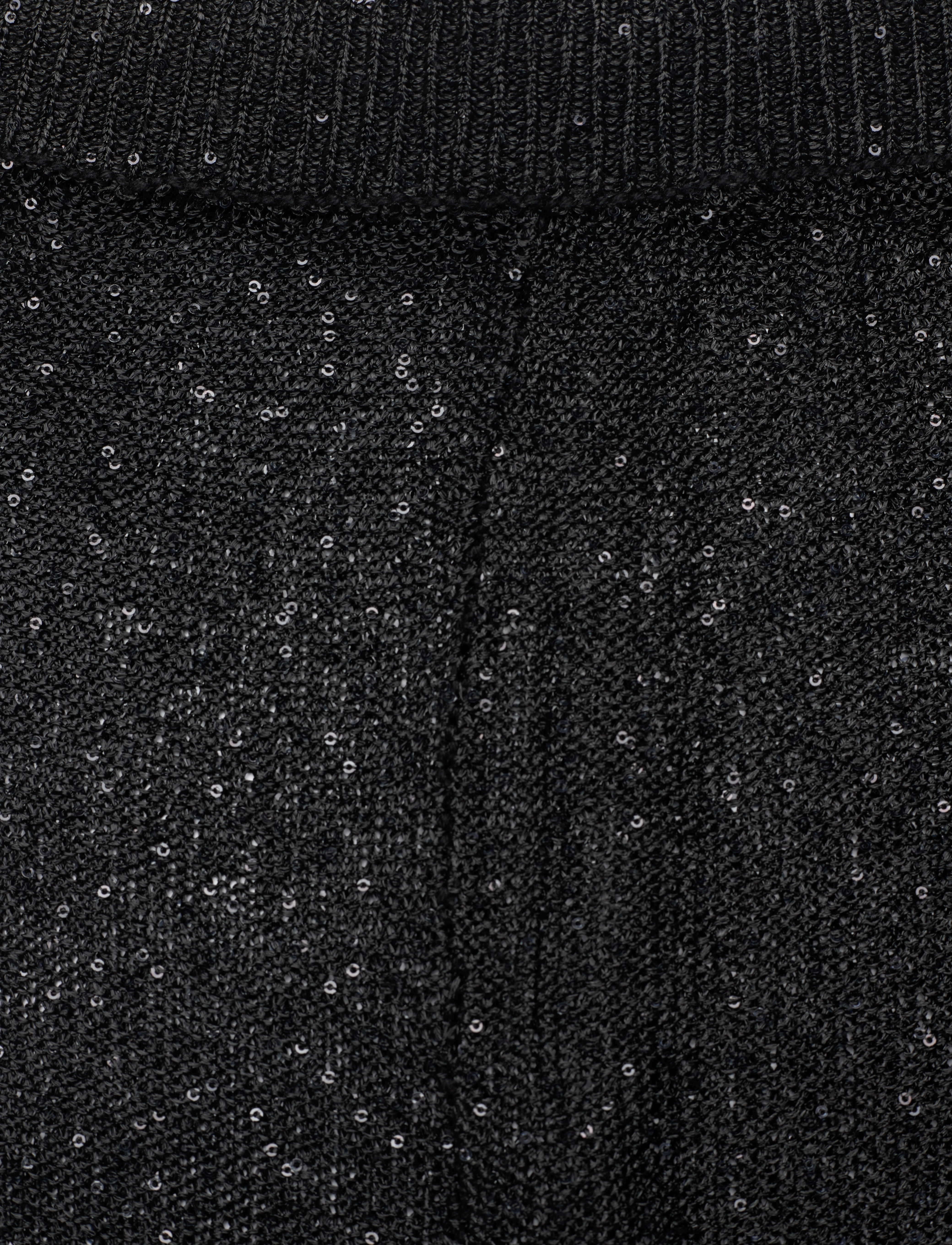REMAIN Birger Christensen - Sequin Knit Fitted Flared Pants - kvinder - black - 5