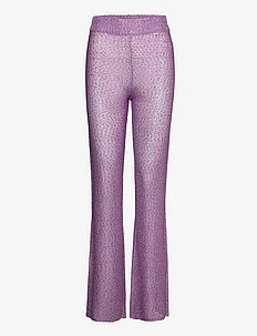 Sequin Knit Fitted Flared Pants, REMAIN Birger Christensen