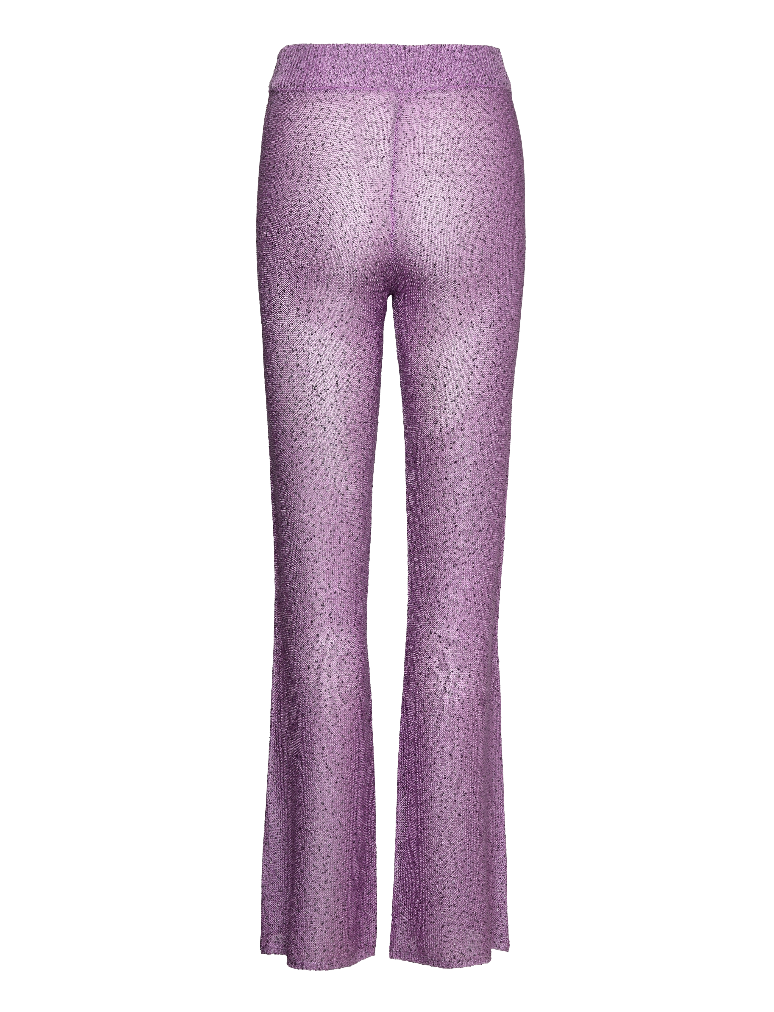 REMAIN Birger Christensen - Sequin Knit Fitted Flared Pants - kvinder - purple rose - 2