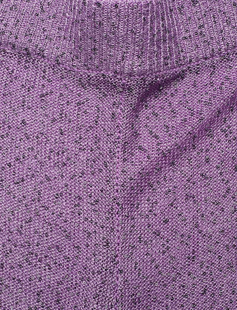 REMAIN Birger Christensen - Sequin Knit Fitted Flared Pants - flare bukser - purple rose - 5
