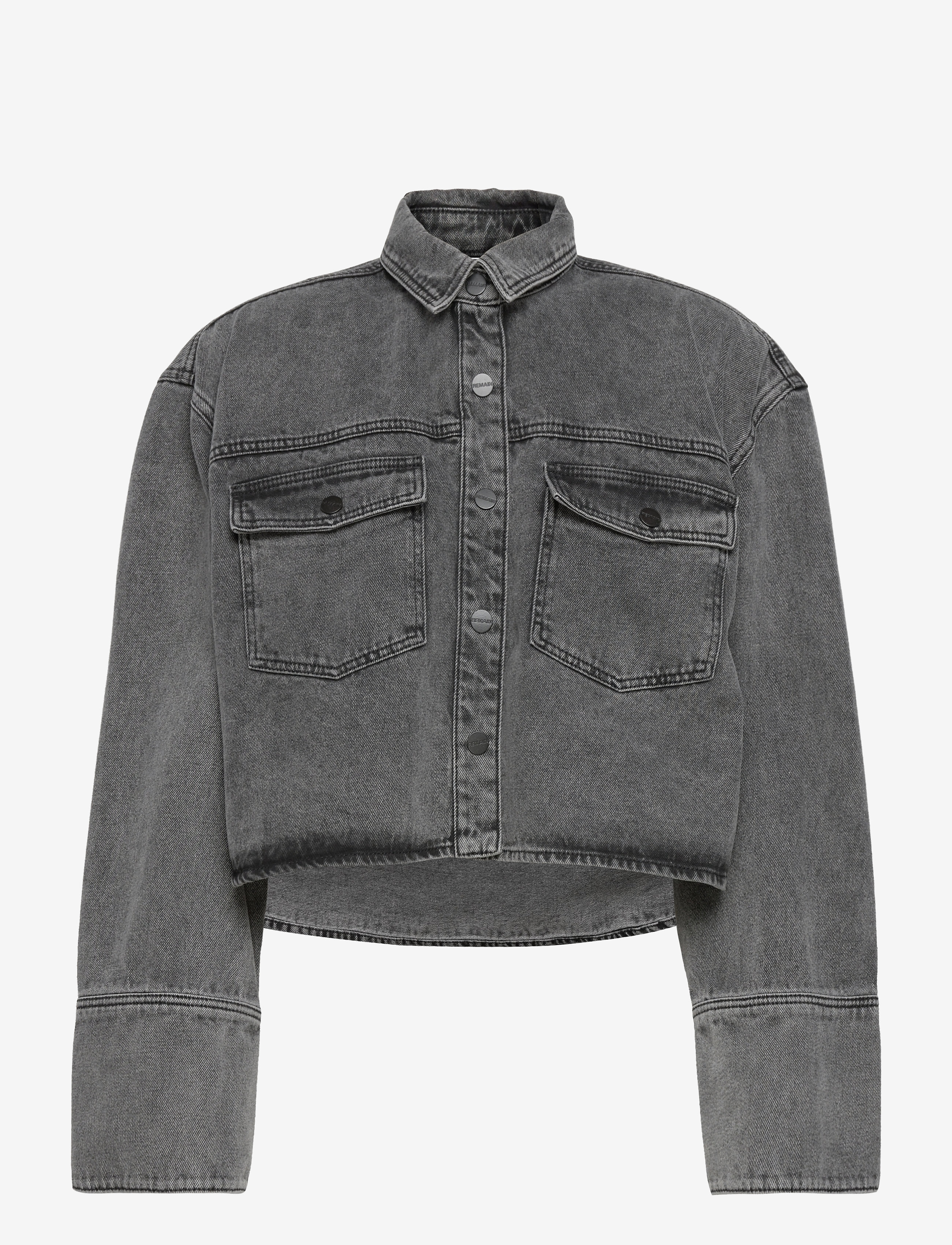 REMAIN Birger Christensen - Thalia Shirt - acid washed black - 1