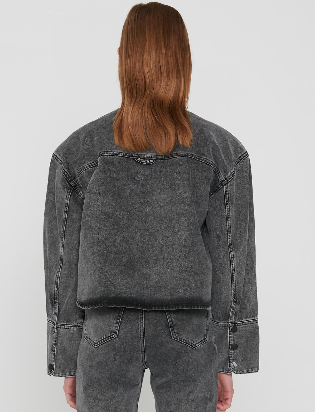 REMAIN Birger Christensen - Thalia Shirt - acid washed black - 3