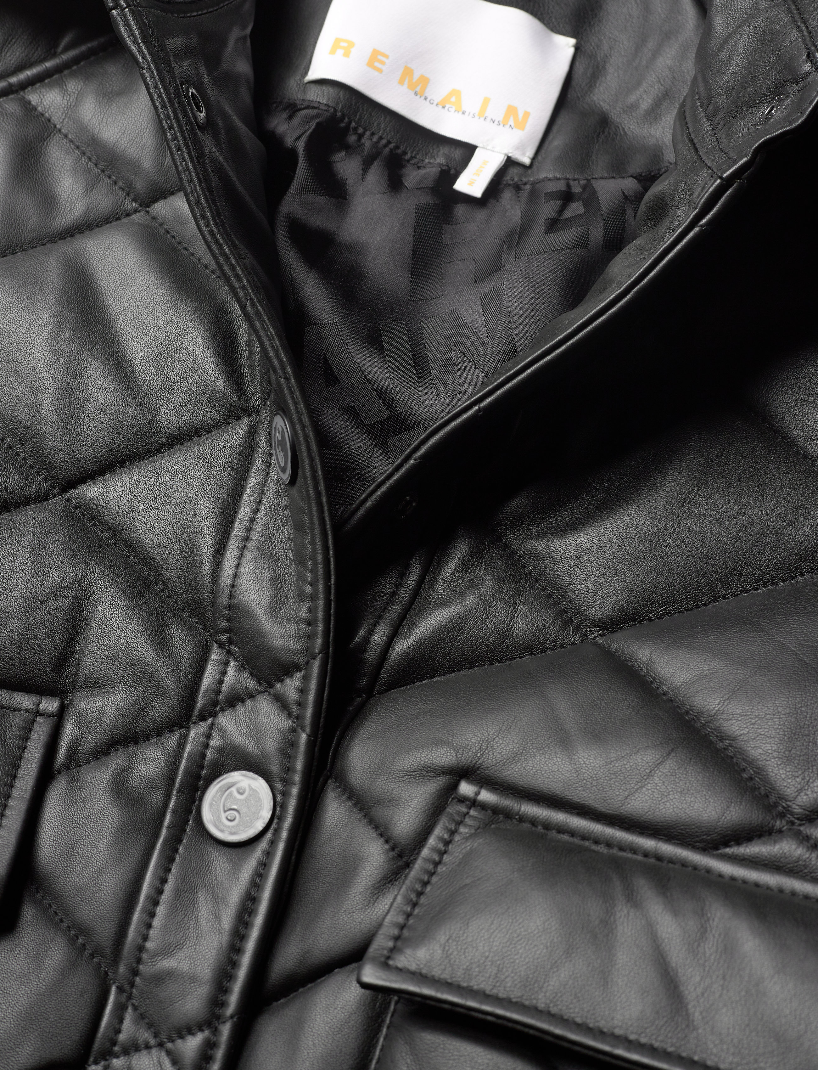 REMAIN Birger Christensen - Gena Jacket Leather - black - 4