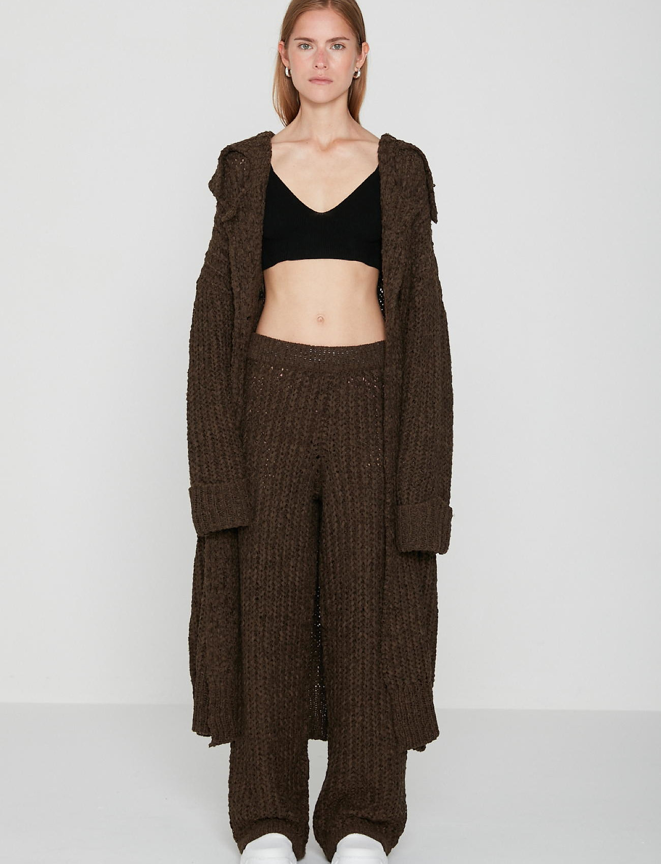 REMAIN Birger Christensen Erica Pants - Bukser - SLATE BROWN / brown
