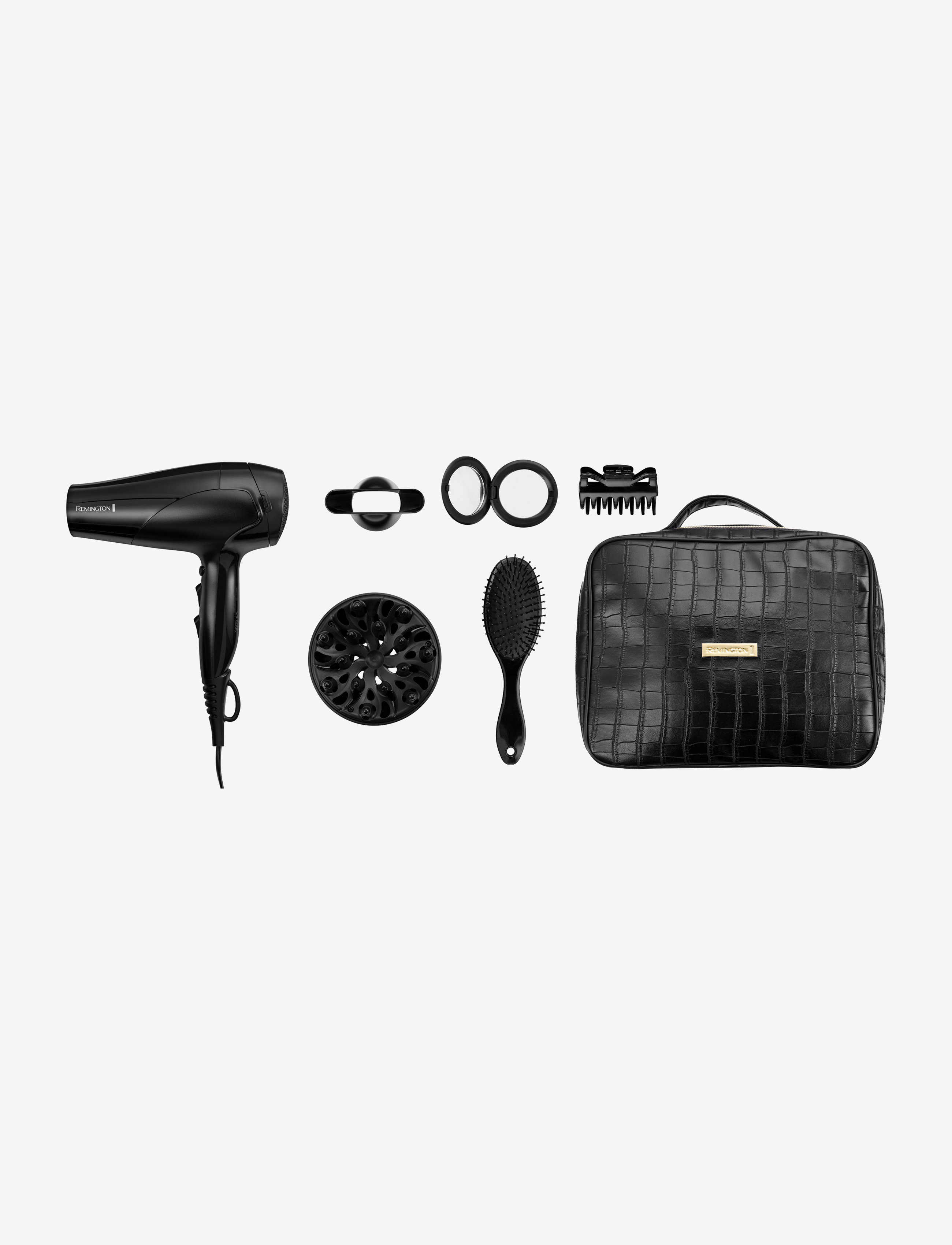 Remington - D3171GP Style Edition Hairdryer Gift Set - hárblásarar - clear - 3