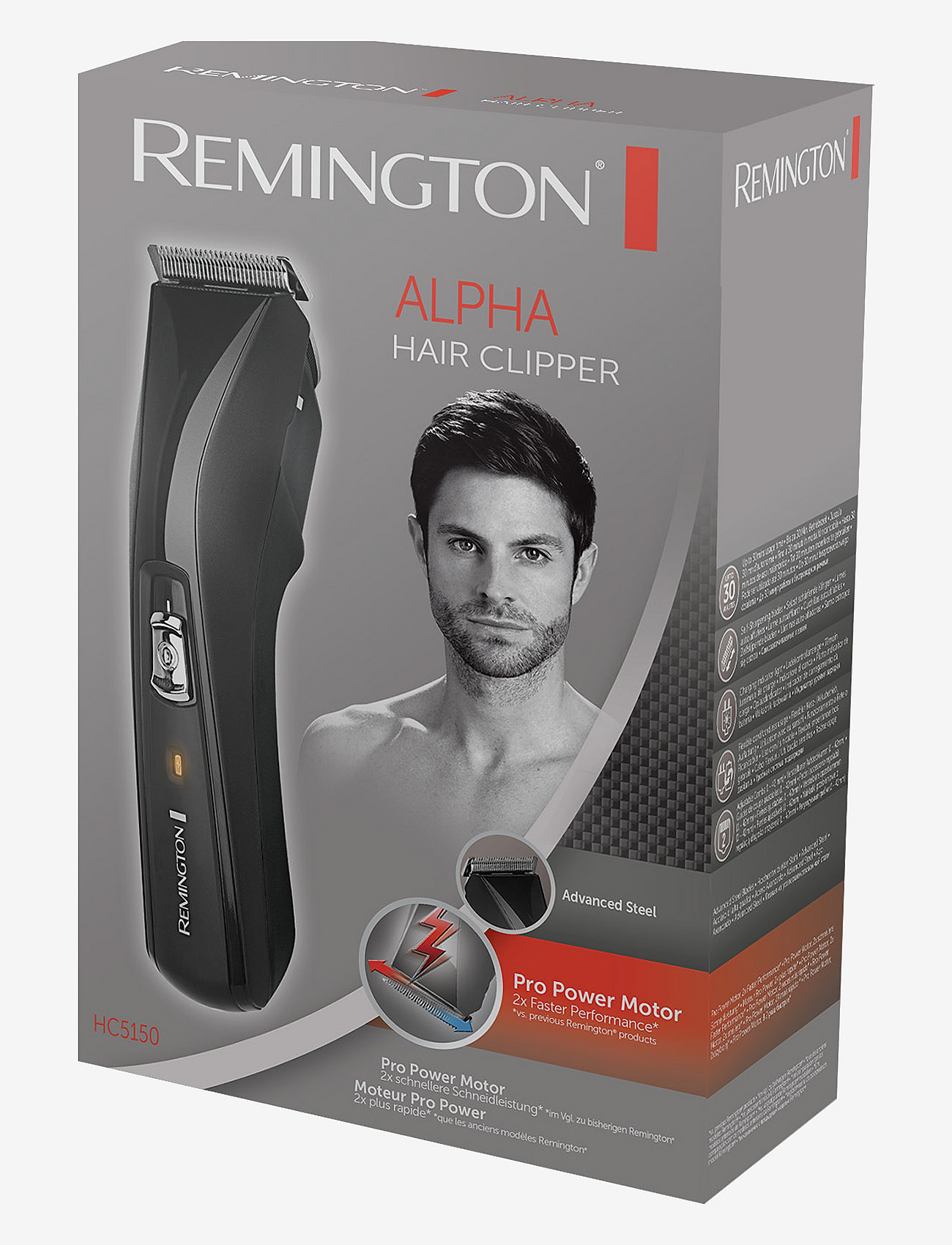 Remington - Cord / Cordless hair clipper - til ham - black - 1