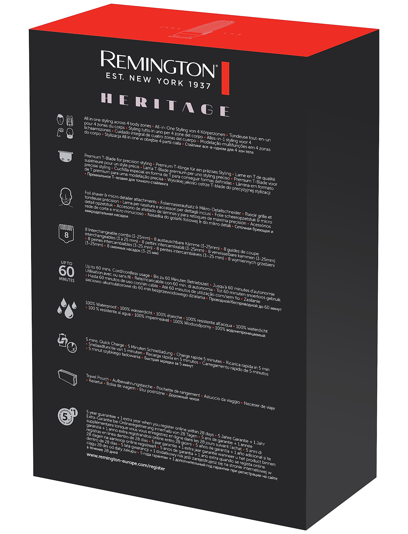 Remington - PG9100 Heritage Personal Groomer - til ham - no color - 2