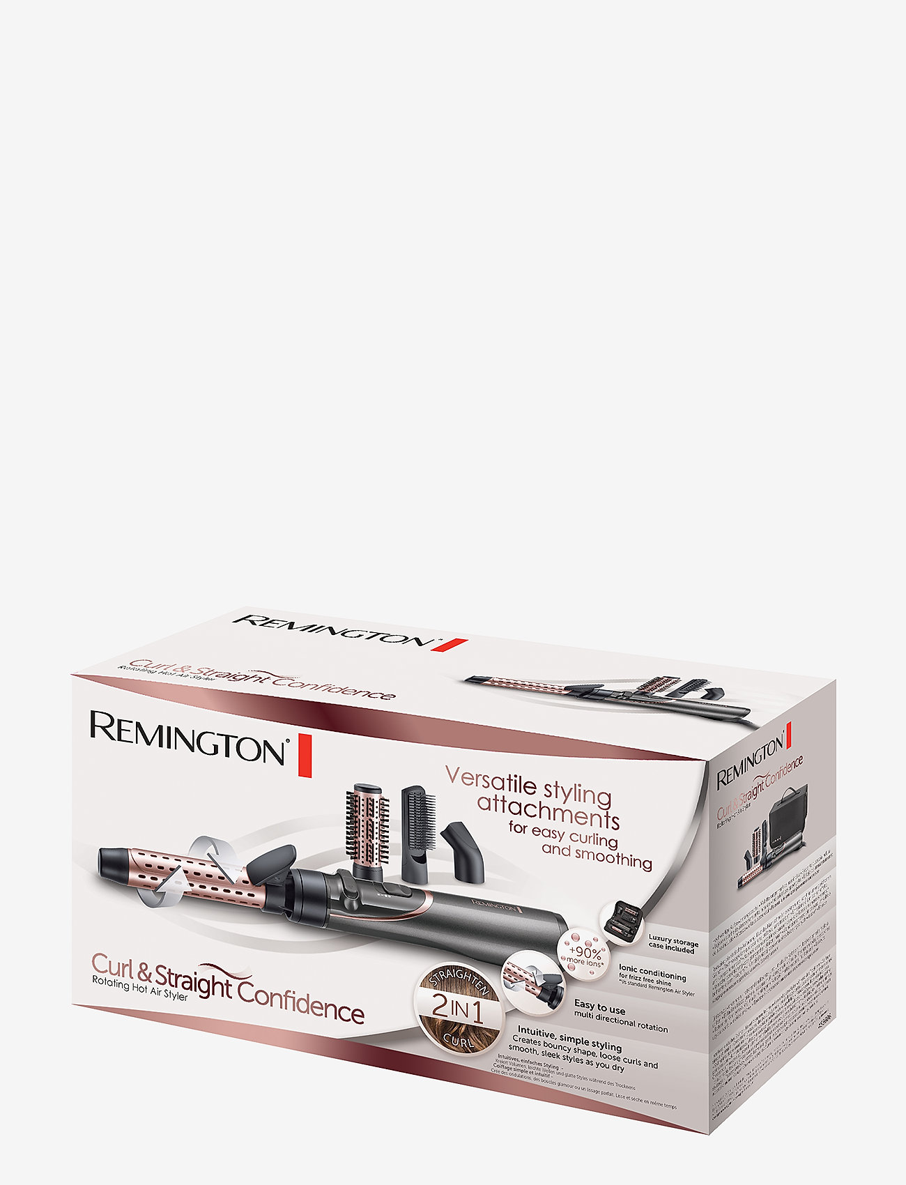 Remington - AS8606 Curl & Straight Confidence Rotating Hot Air Styler - gåvoset - no color - 1