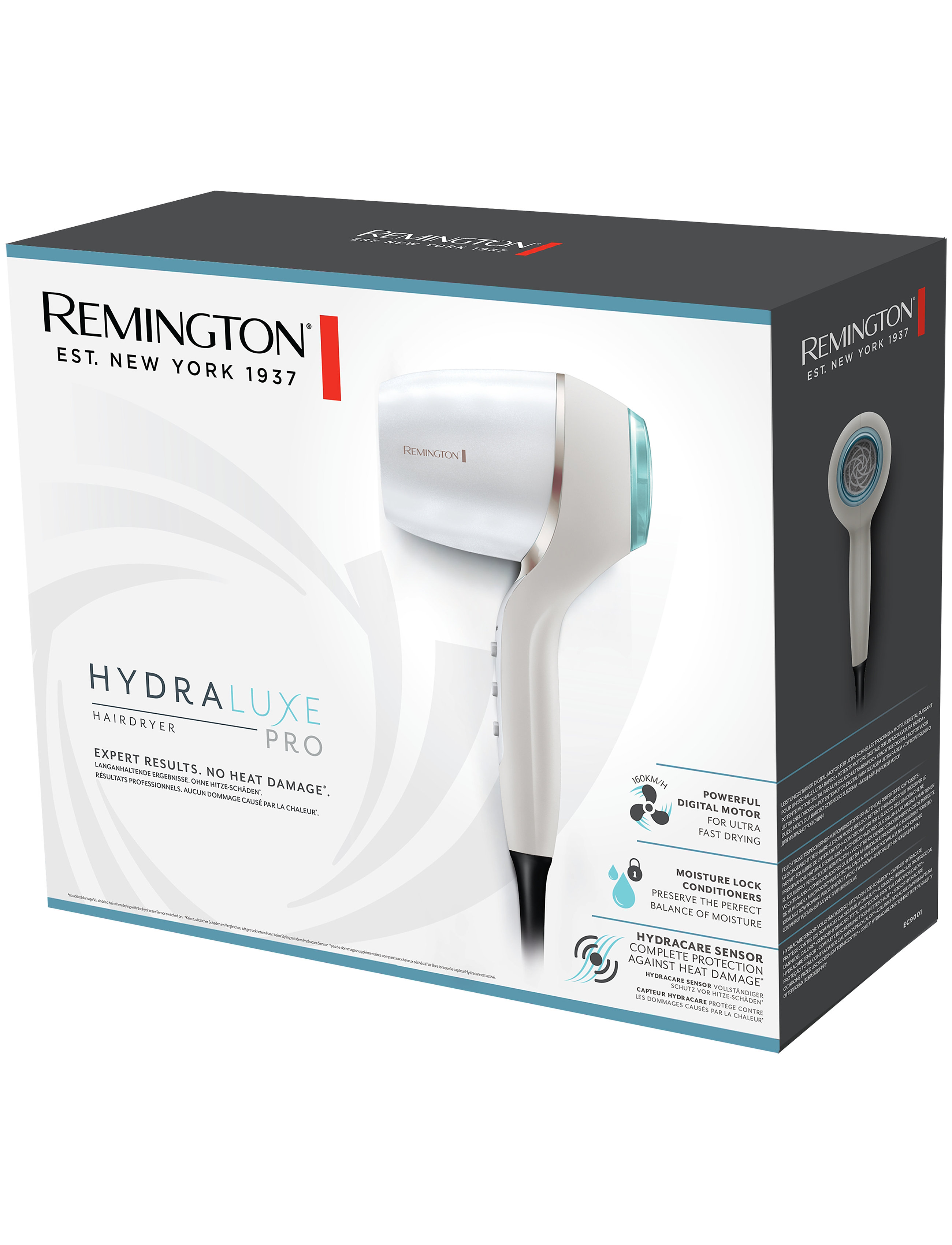 Remington - EC9001 Hydraluxe PRO Hairdryer - hårfön - no color - 4