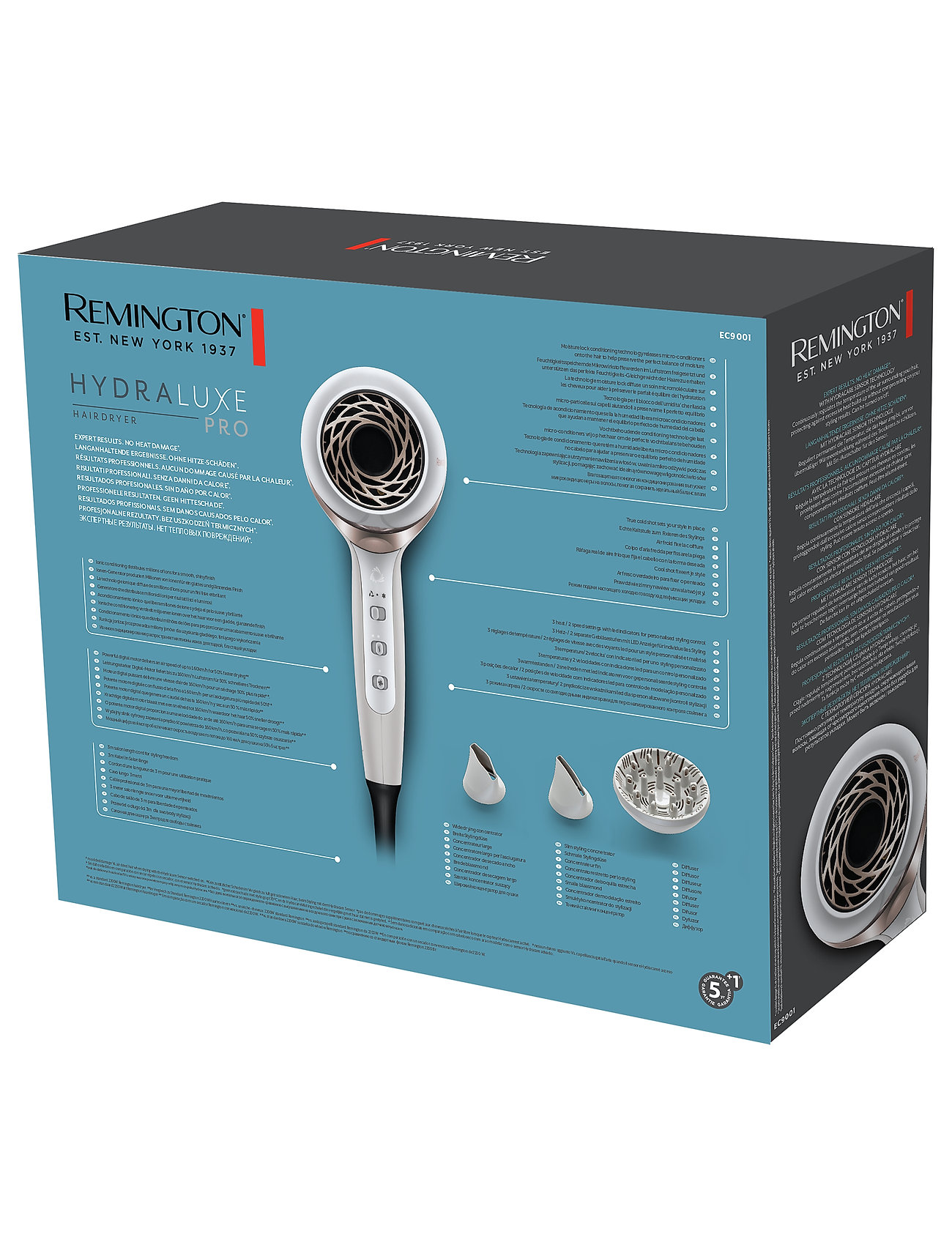 Remington - EC9001 Hydraluxe PRO Hairdryer - hårtørrere - no color - 5