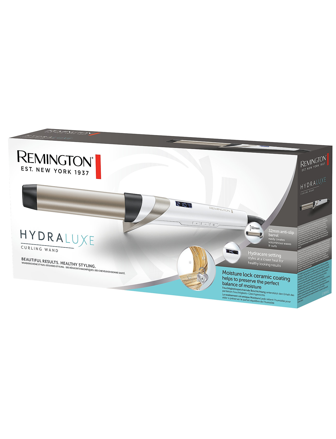 Remington - CI89H1 HYDRAluxe 32mm Wand - styling værktøjer - no color - 1
