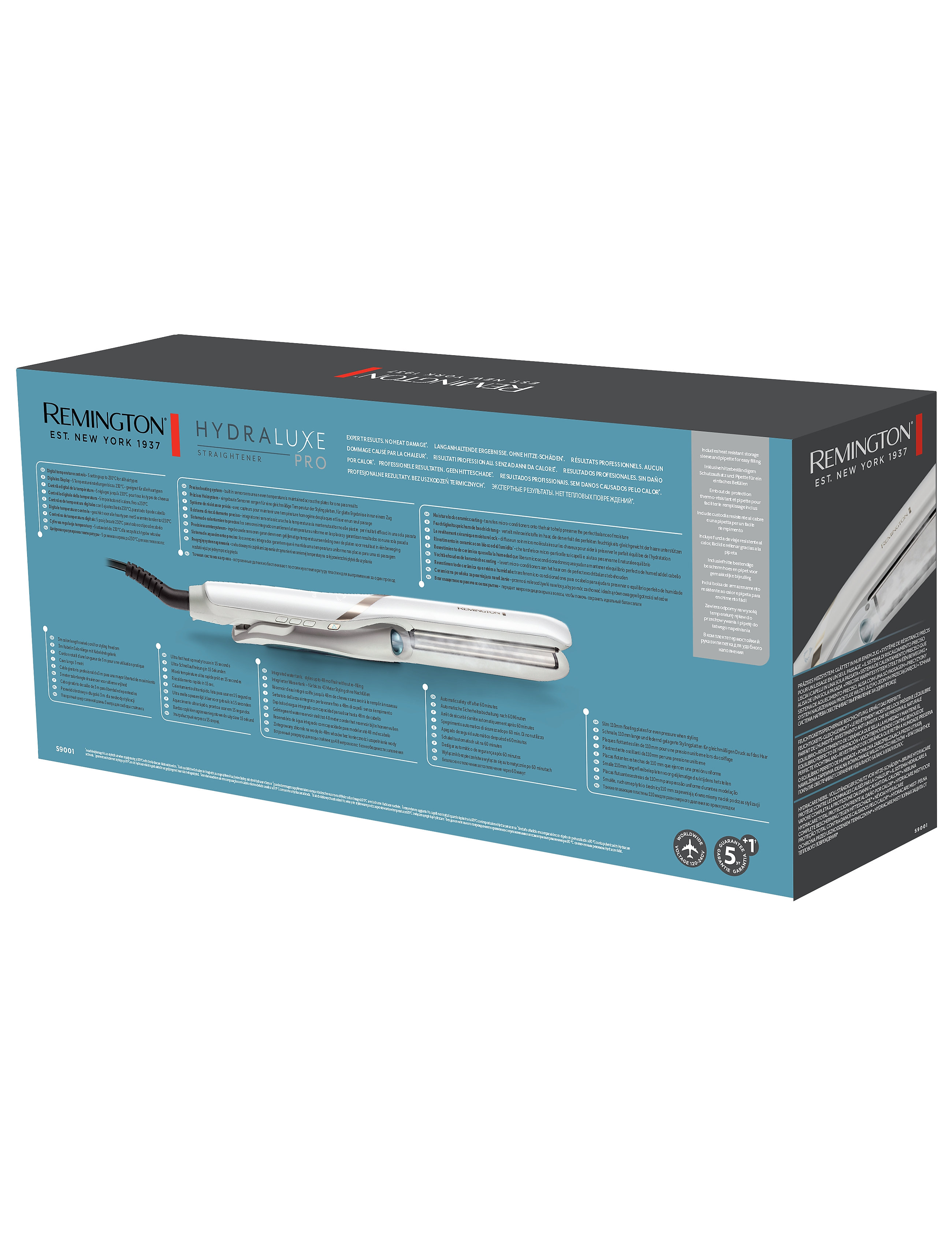 Remington - S9001 Hydraluxe PRO Straightener - plattång - no color - 2