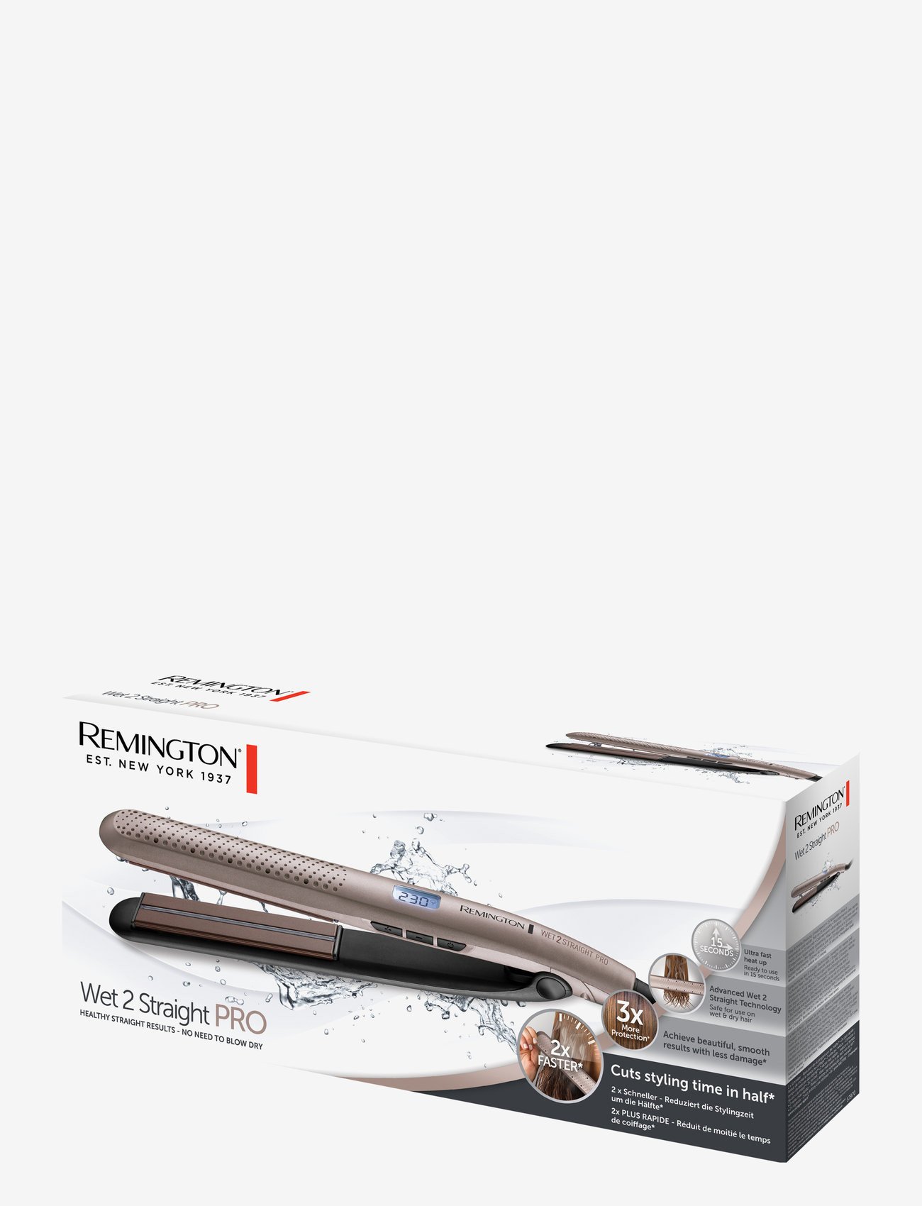 Remington - S7970 Wet2Straight PRO Straightener - glattejern - clear - 4