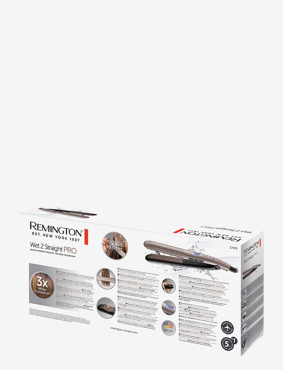 Remington - S7970 Wet2Straight PRO Straightener - sirgendajad - clear - 5