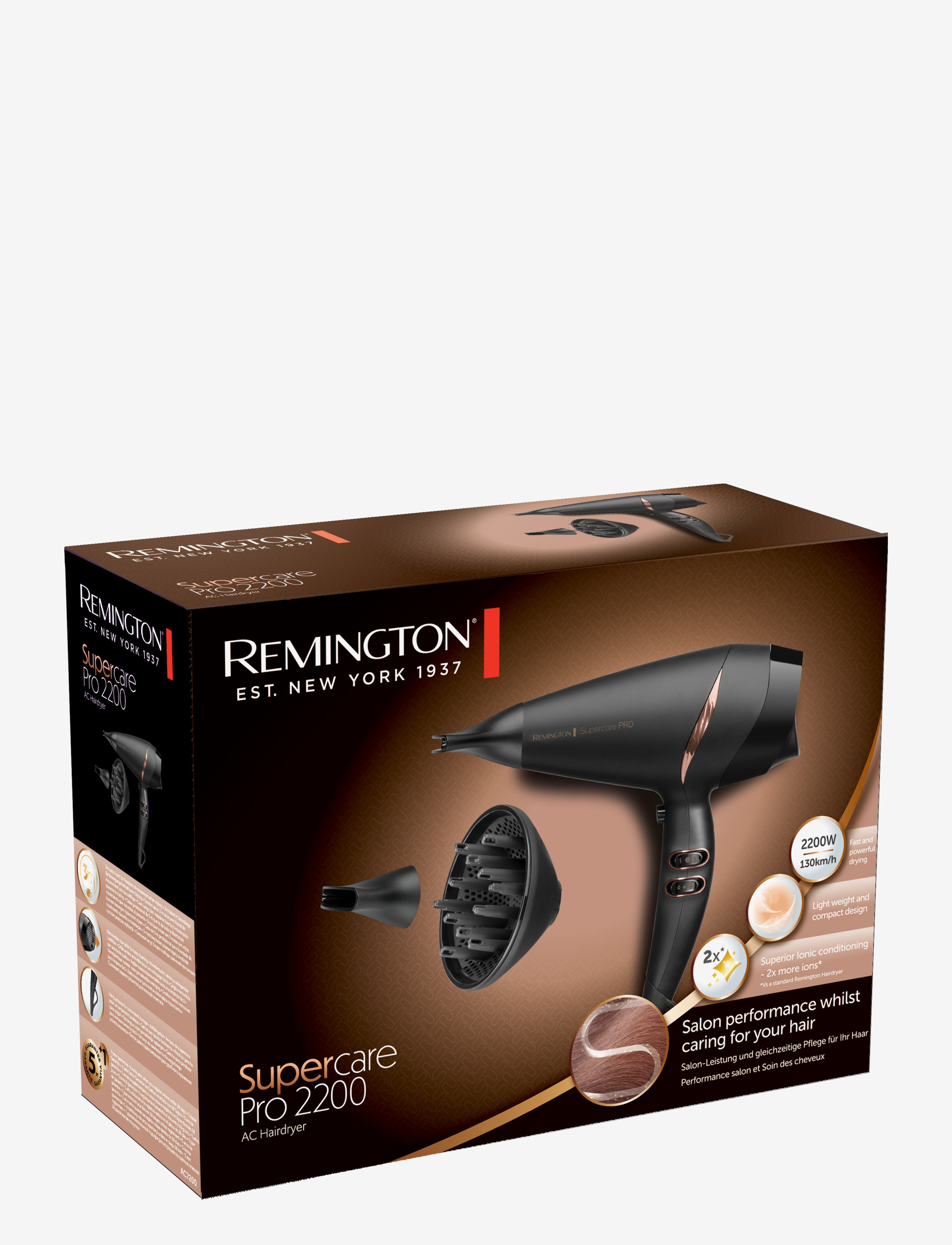 Remington - AC7200 Supercare PRO 2200 AC Hairdryer - clear - 2