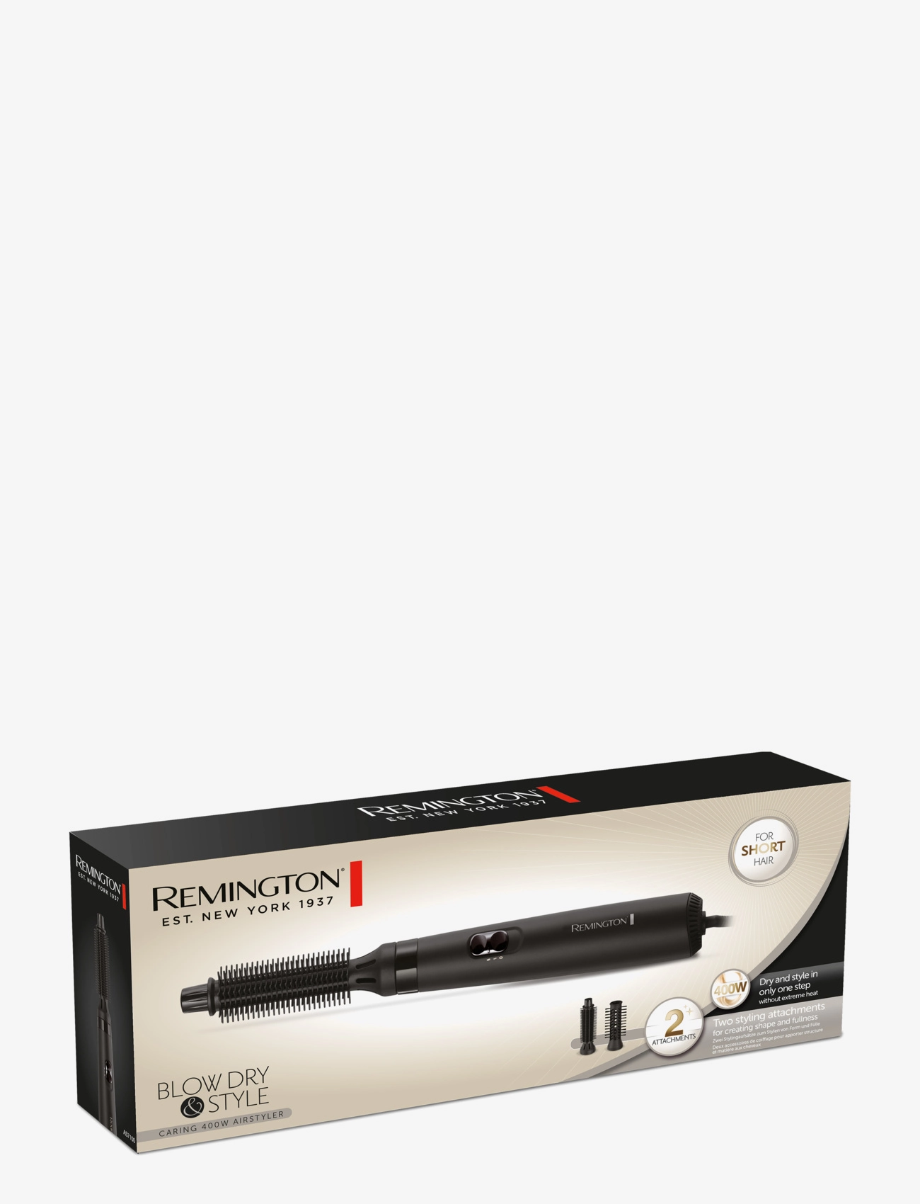 Remington - AS7100 Blow Dry & Style – Caring 400W Airstyler - heat brushes - no color - 2