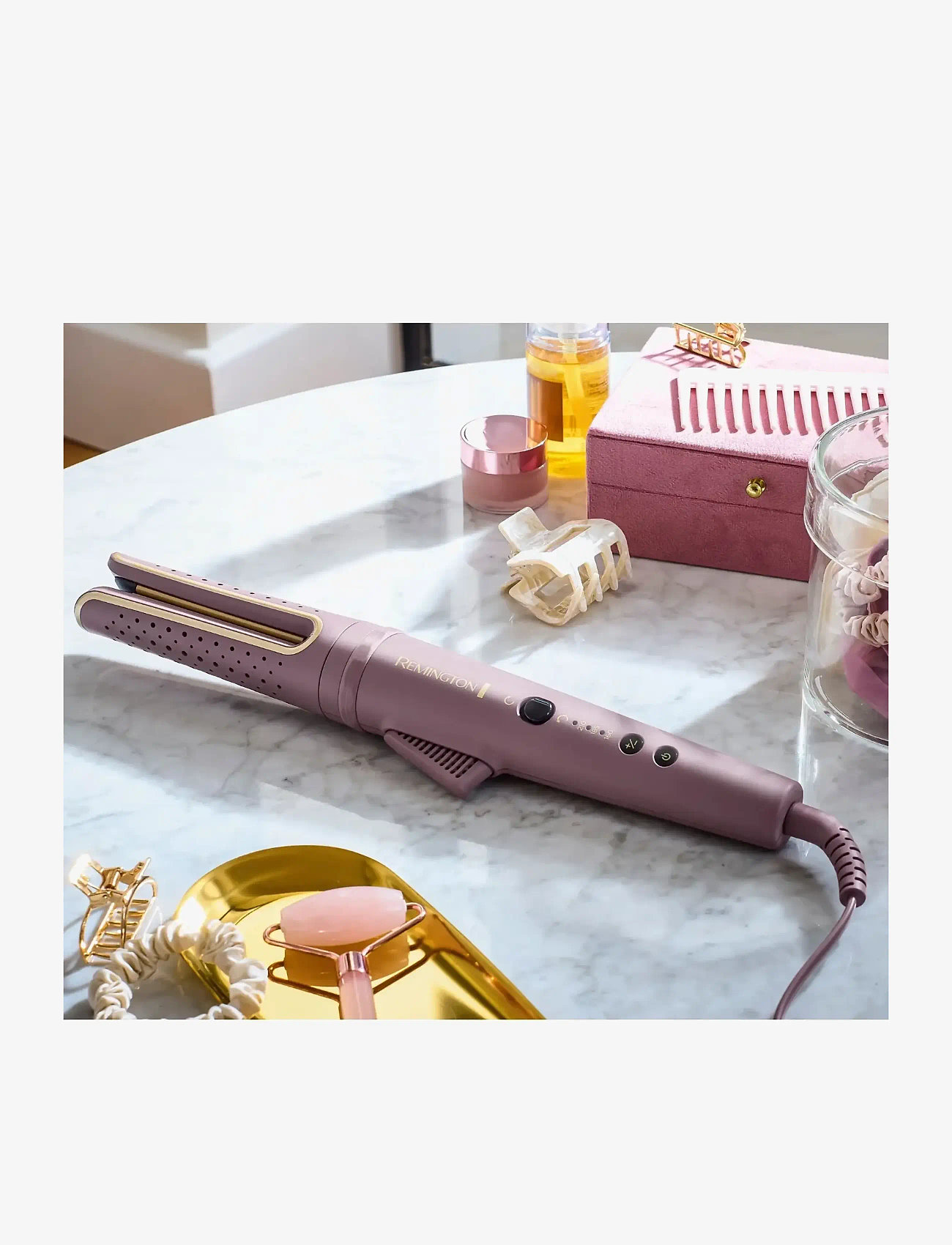 Remington - AIRvive™ Rotating Curling Wand​ - locktång - pink - 2